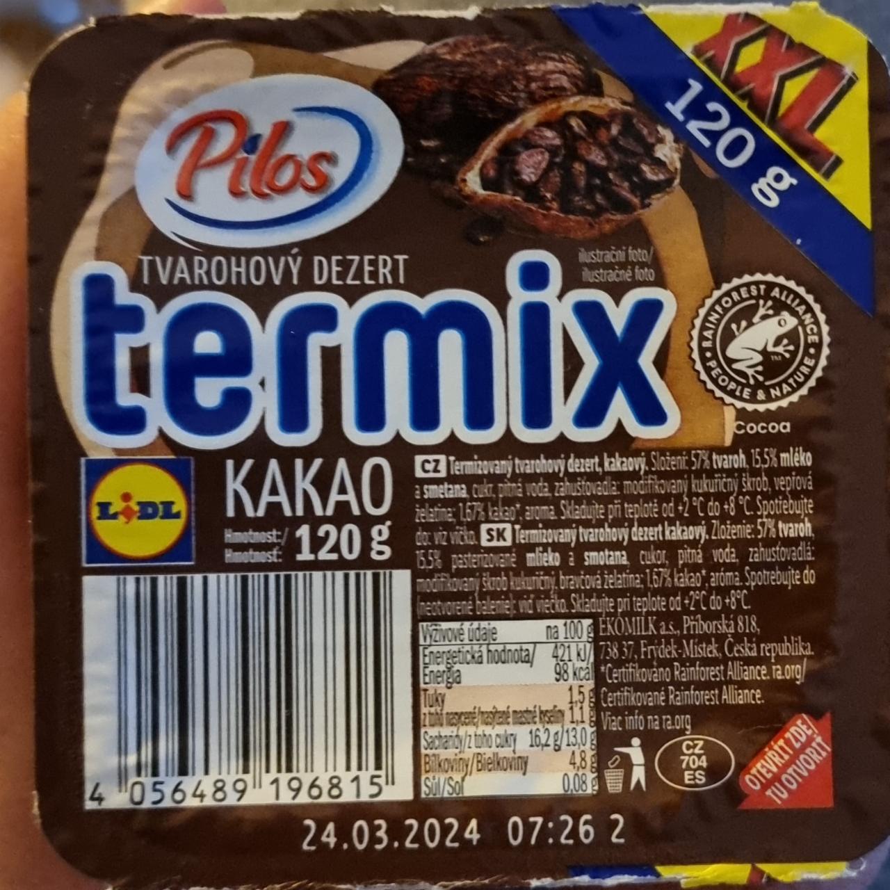 Fotografie - Termix tvarohový dezert Kakao Pilos
