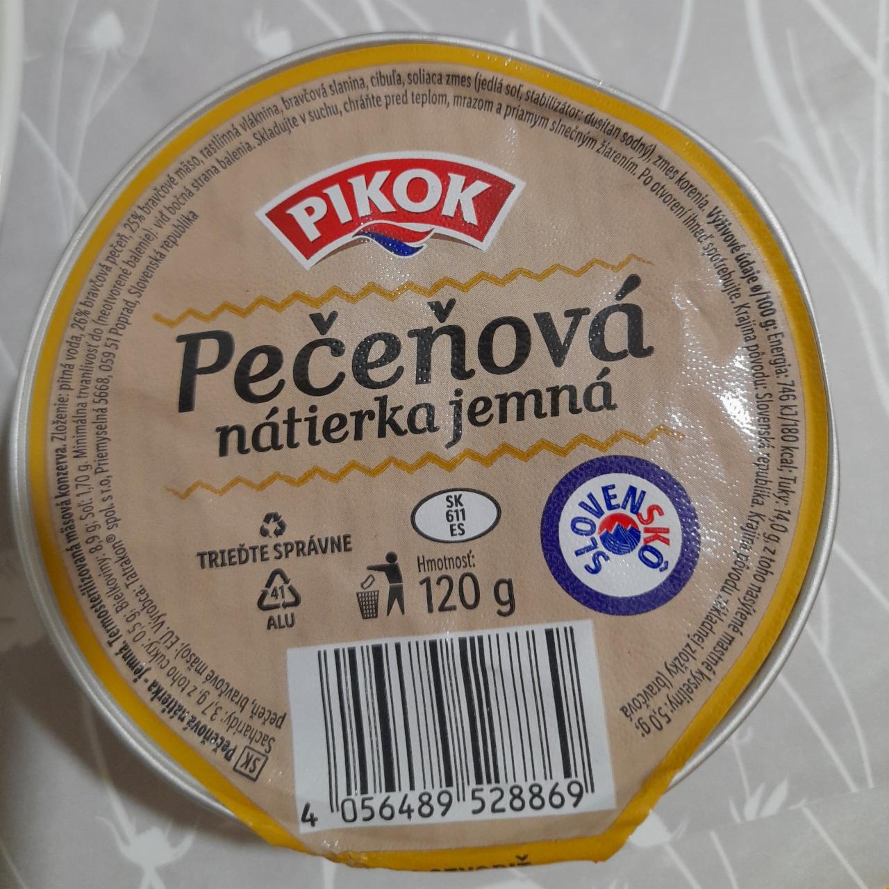 Fotografie - Pečeňová nátierka jemná PIKOK