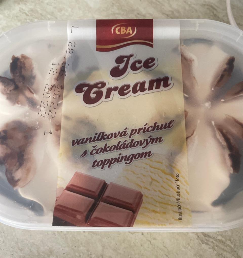 Fotografie - Ice Cream vanilková príchuť s čokoládovým toppingom CBA