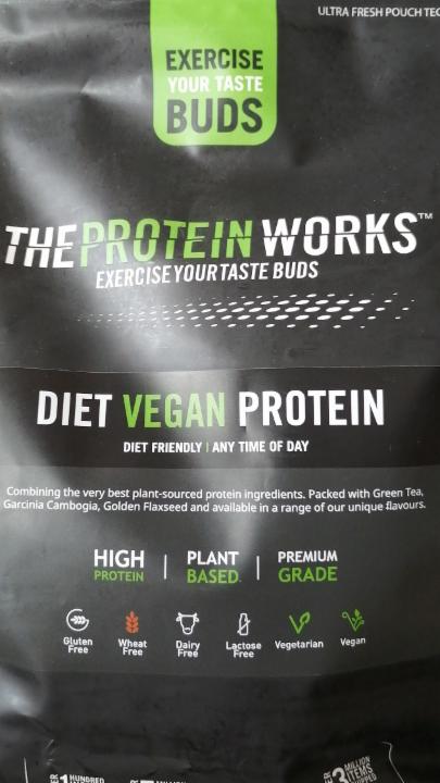 Fotografie - Diet vegan protein chocolate silk The protein works