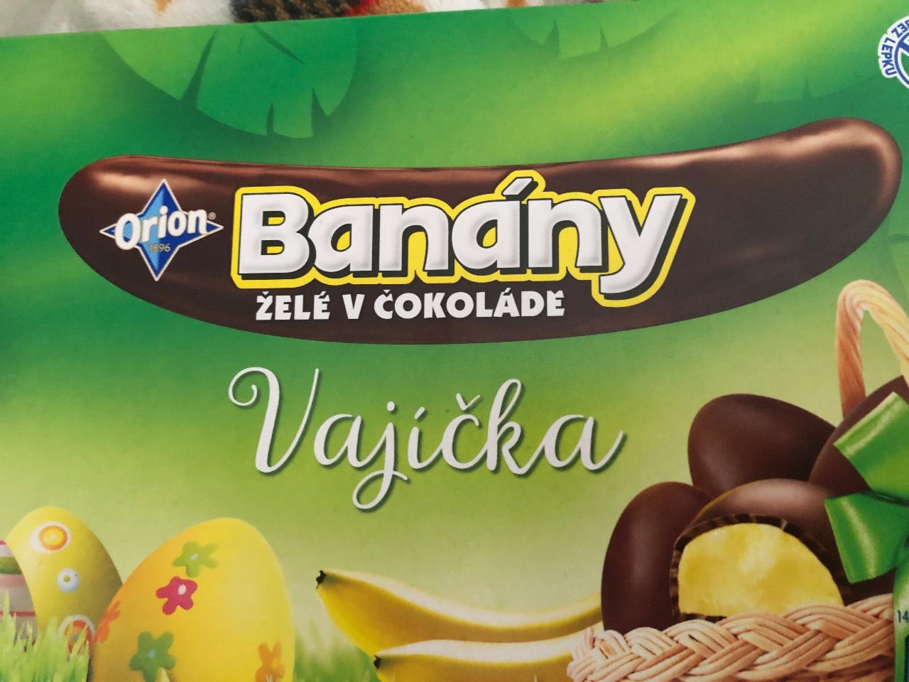 Fotografie - Orion Banány želé v čokoládě vajíčka