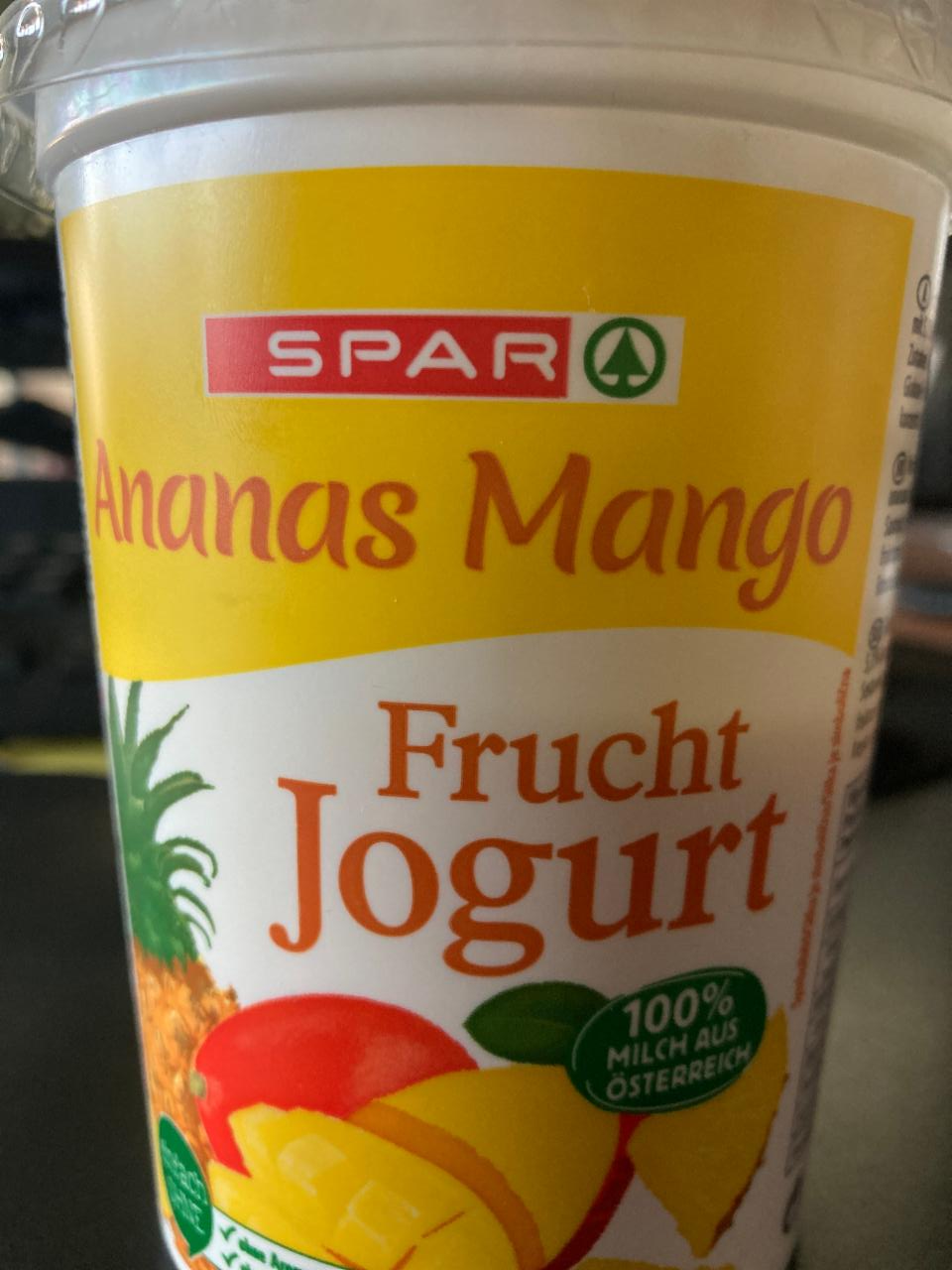 Fotografie - Frucht jogurt Ananas Mango Spar