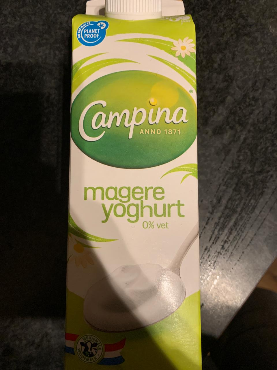 Fotografie - Campina magere yoghurt 0% vet 
