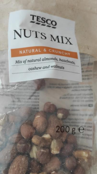 Fotografie - Tesco nuts mix natural & crunchy