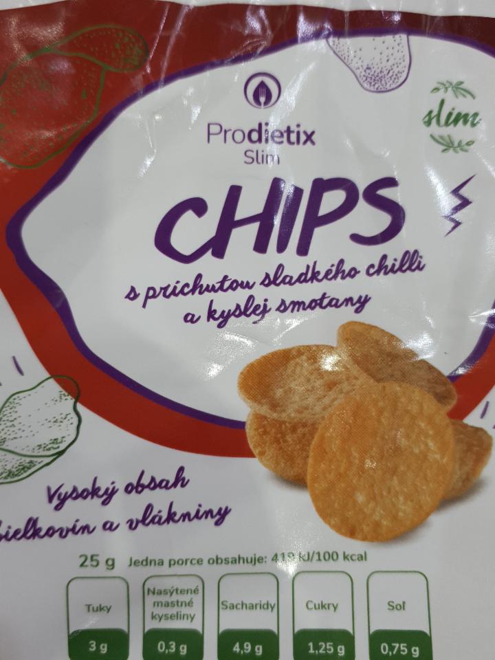 Fotografie - Prodietix Chips s príchuťou sladkého chilli a kyslej smotany