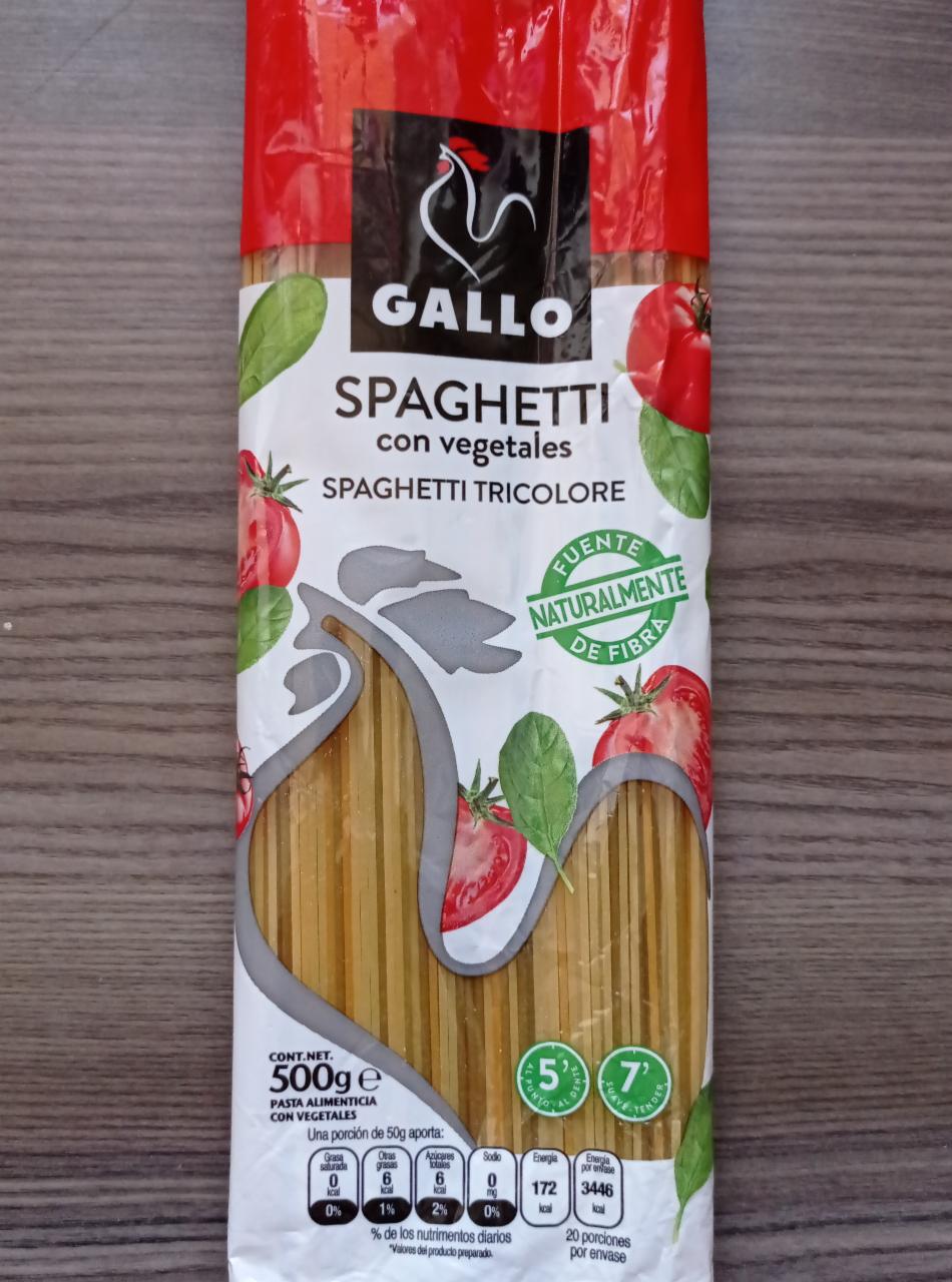 Fotografie - spaghetti tricolore GALLO