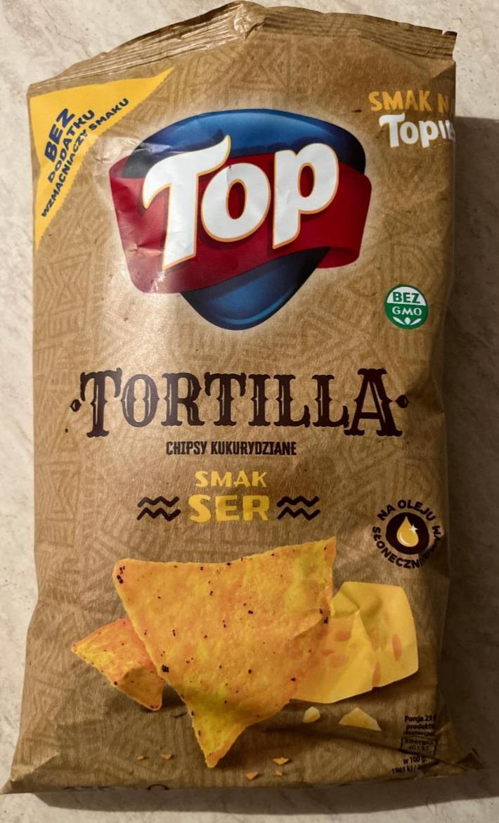 Fotografie - Tortilla chipsy kukurydziane smak ser Top