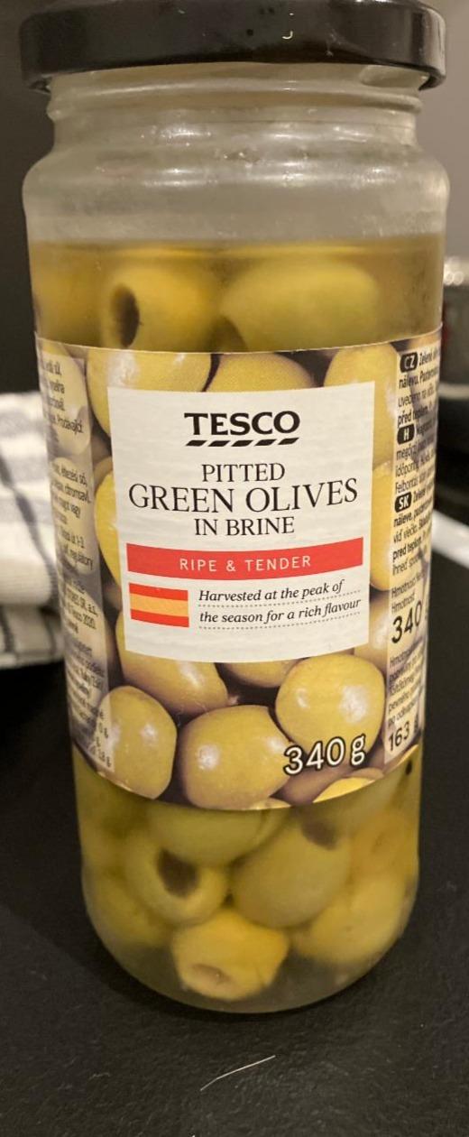 Fotografie - Tesco green olives in brine