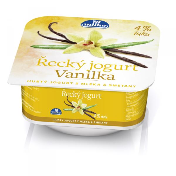 Fotografie - Milko grécky jogurt vanilka 4% tuku
