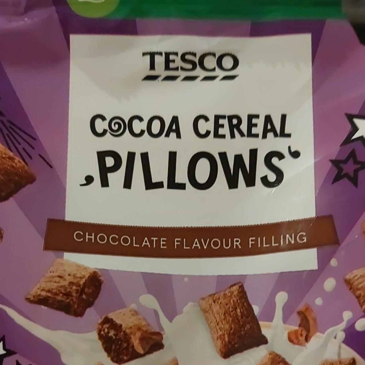 Fotografie - Cocoa Cereal Pillows Chocolate Filling Tesco