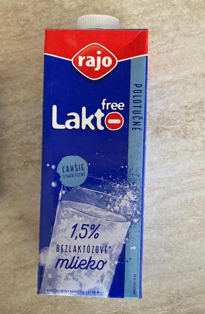 Fotografie - Rajo mlieko Lakto free polotučné 1,5%