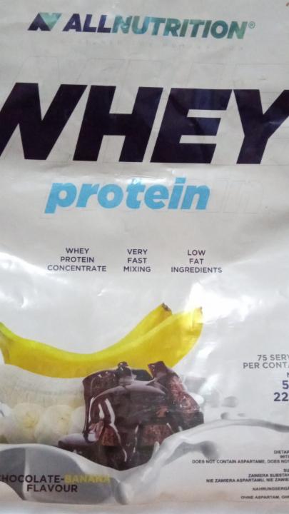 Fotografie - Whey protein chocolate-banana Allnutrition