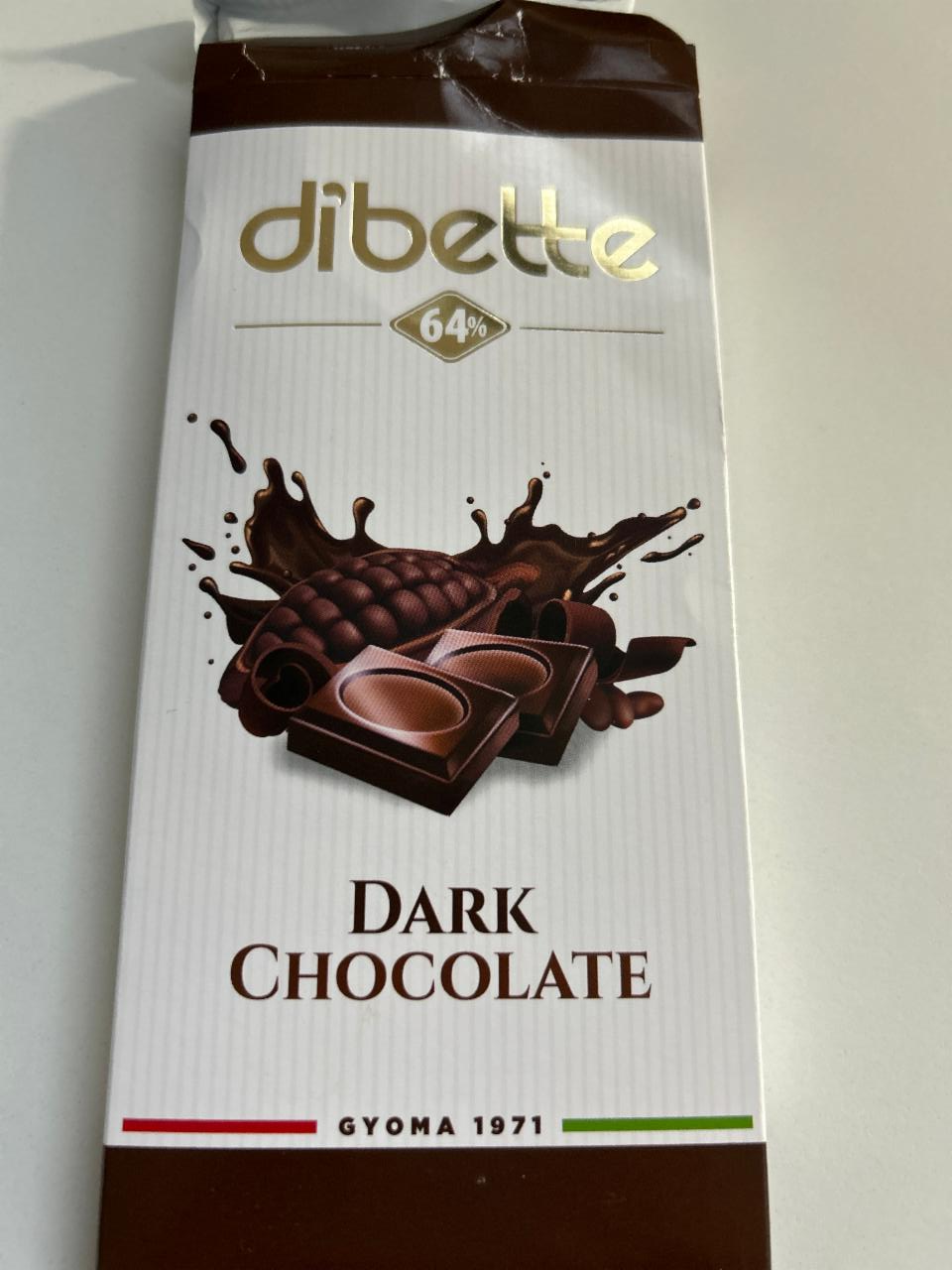 Fotografie - Dark Chocolate 64% Dibette