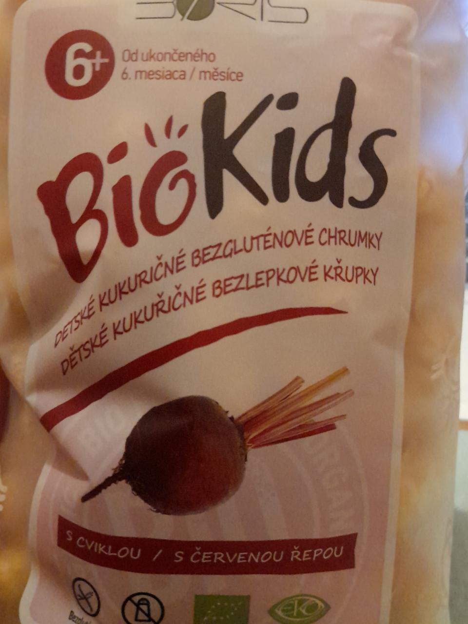 Fotografie - BioKids detské kukuričné bezgluténové chrumky s cviklou