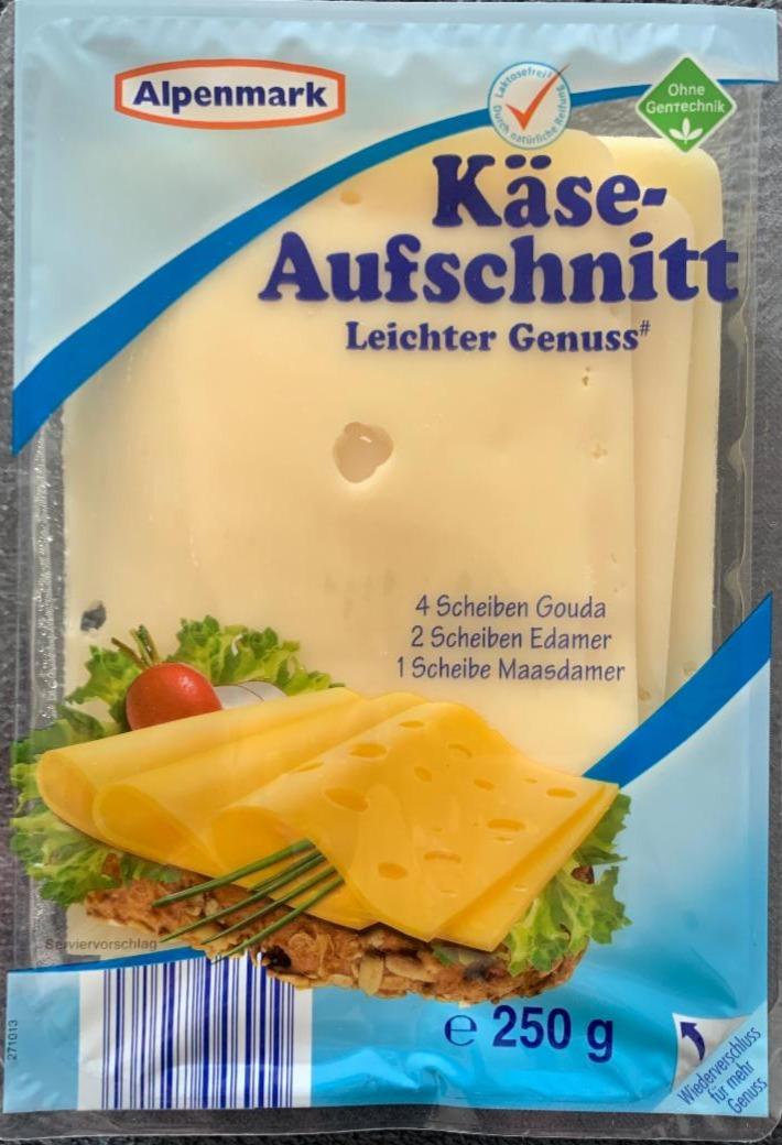 Fotografie - Käse-Aufschnitt Leichter Genuss Alpenmark