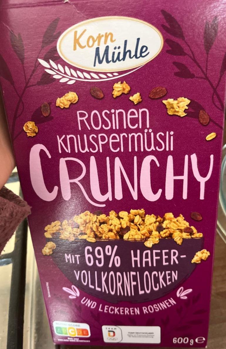 Fotografie - Rosinen Knuspermüsli Crunchy Korn Mühle