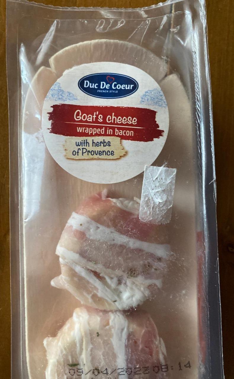 Fotografie - Goat's cheese wrapped in bacon Duc De Coeur