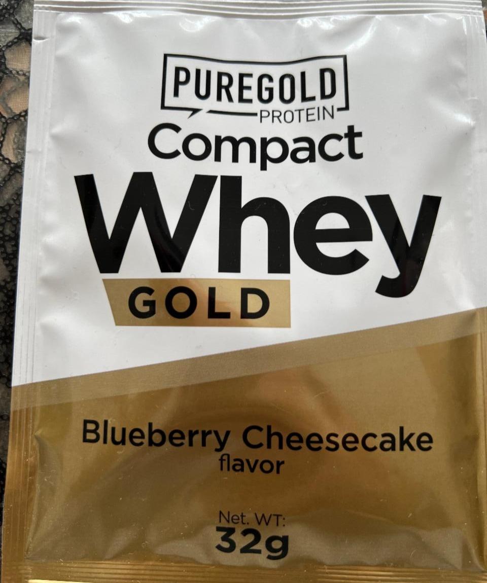 Fotografie - Compact Whey Gold Blueberry Cheesecake flavor Puregold