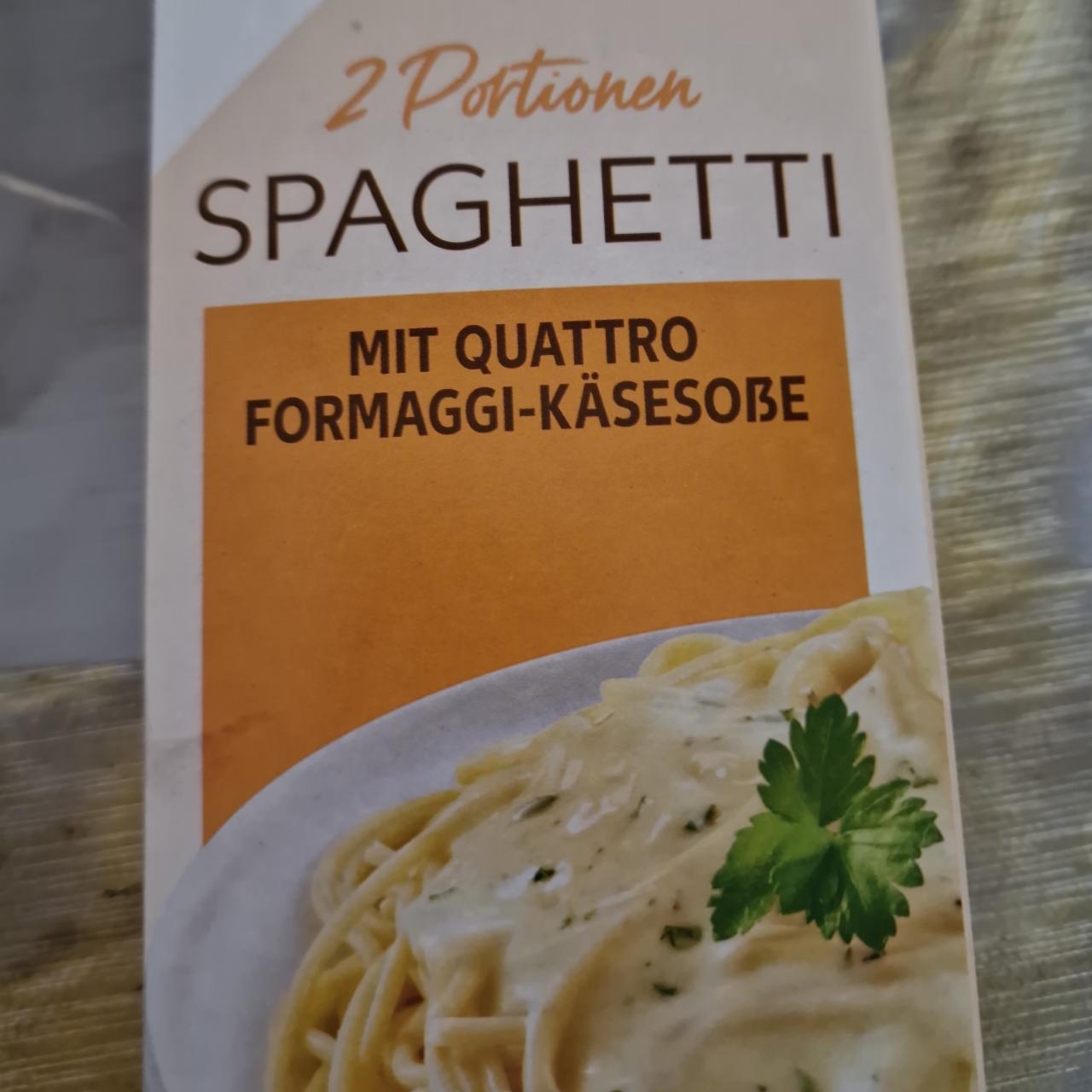 Fotografie - Spaghetti mit quattro formaggi-käsesoße