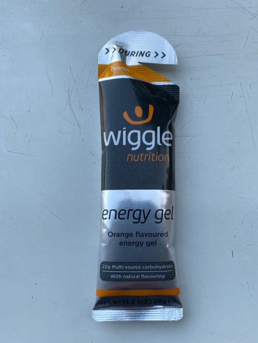 Fotografie - Energy gel Orange Wiggle nutrition