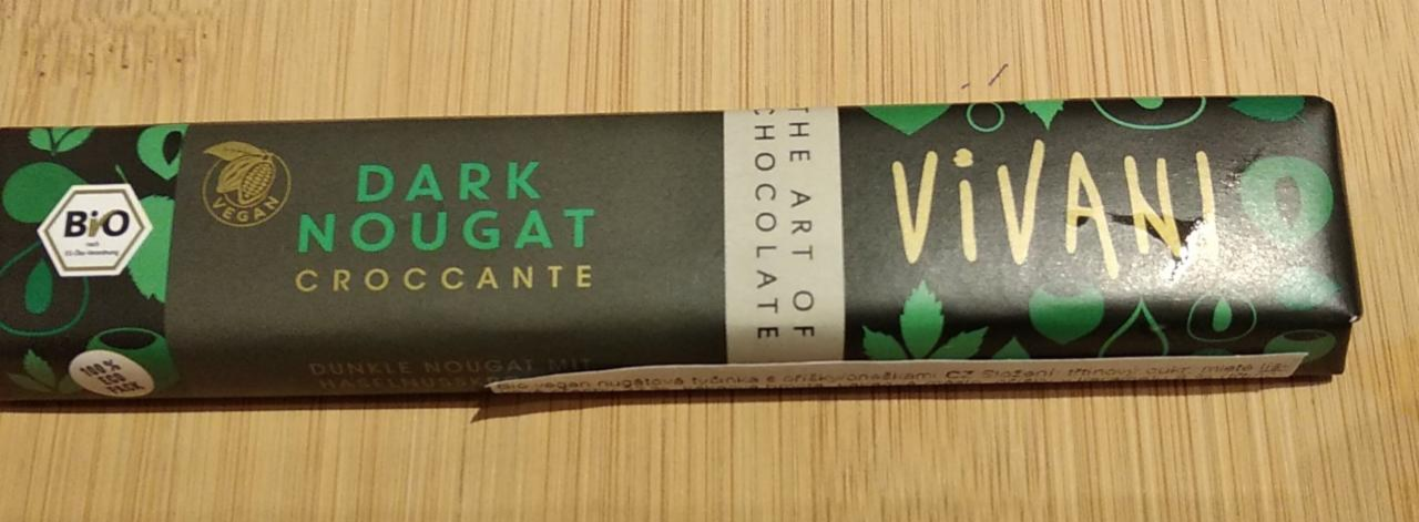 Fotografie - BIO dark chocolate nougat croccante - Vivani