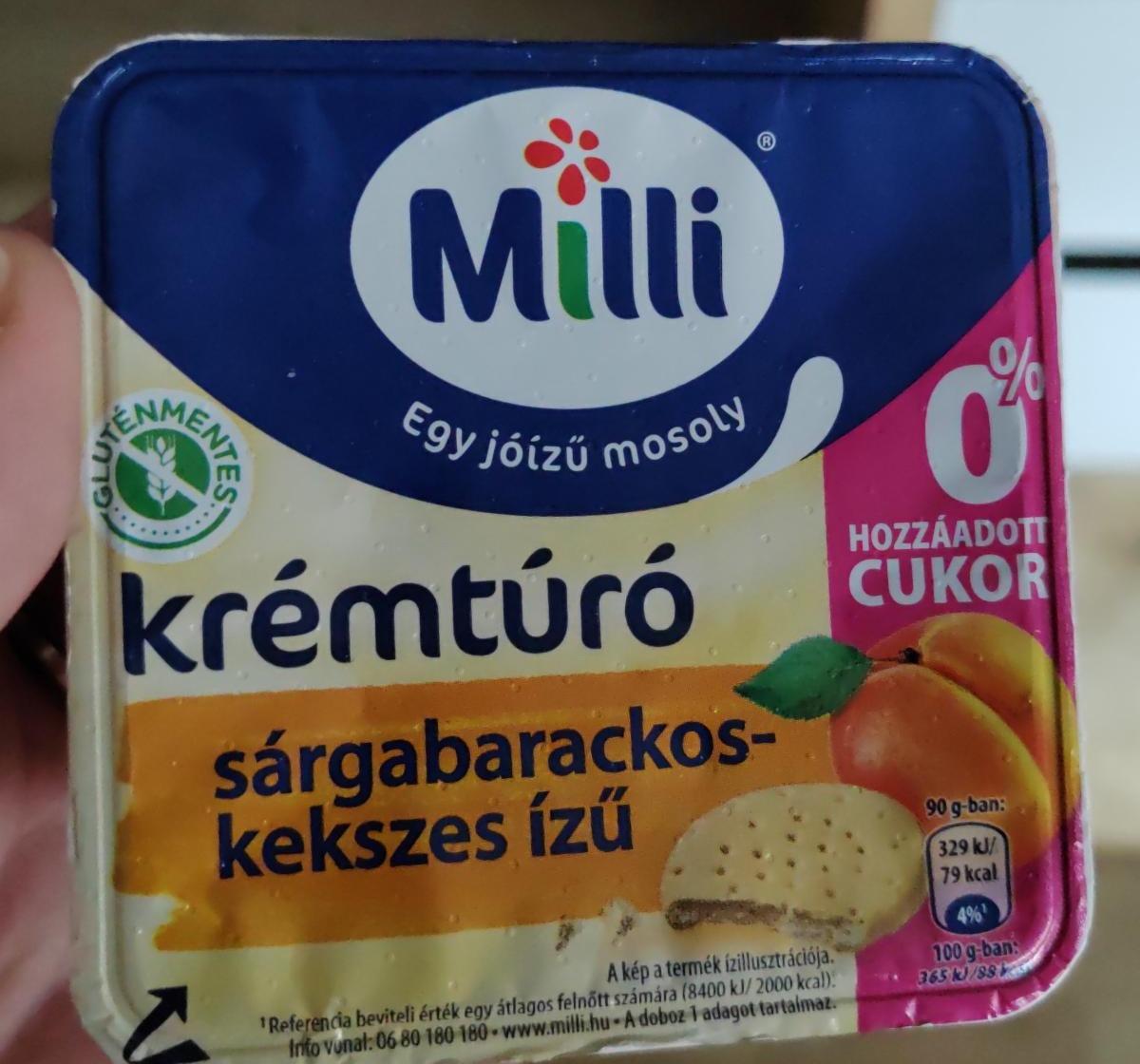 Fotografie - Krémtúró sárgabarackos-kekszes ízű Milli