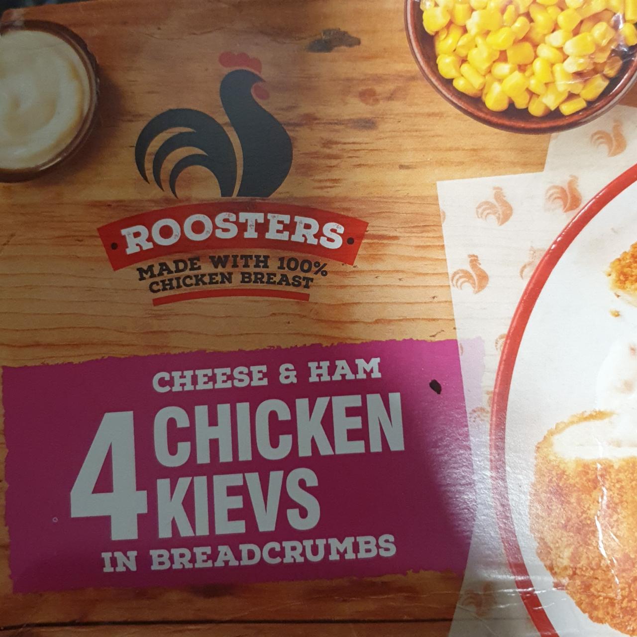 Fotografie - 4 Chicken kievs cheese & ham Roosters