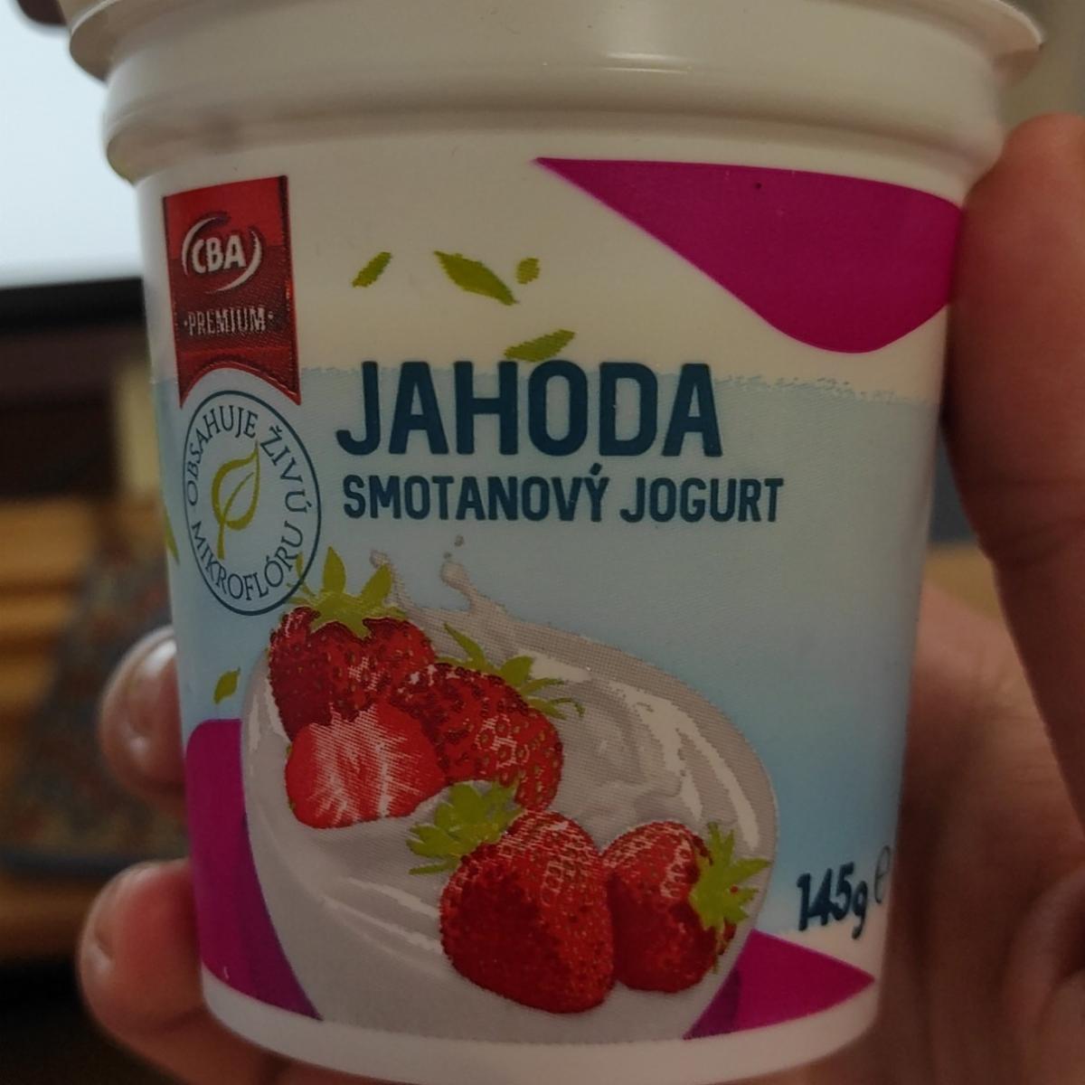 Fotografie - Jahoda Smotanový jogurt CBA Premium
