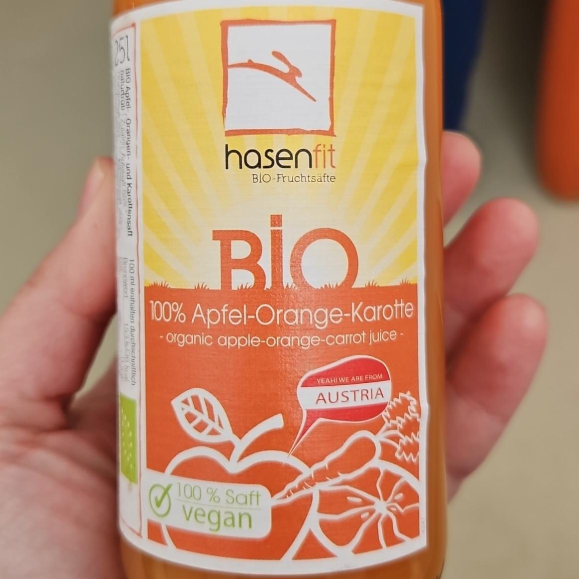 Fotografie - Bio 100% Apfel-Orange-Karotte Hasen fit