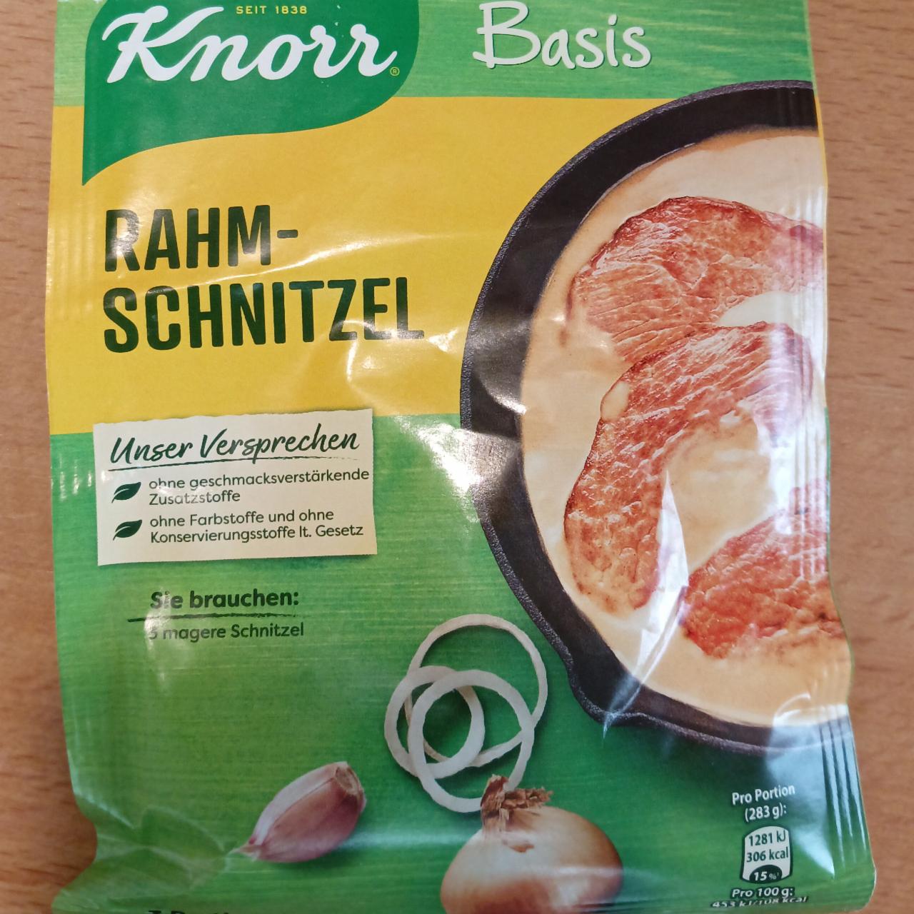Fotografie - Rahm-Schnitzel Basis Knorr