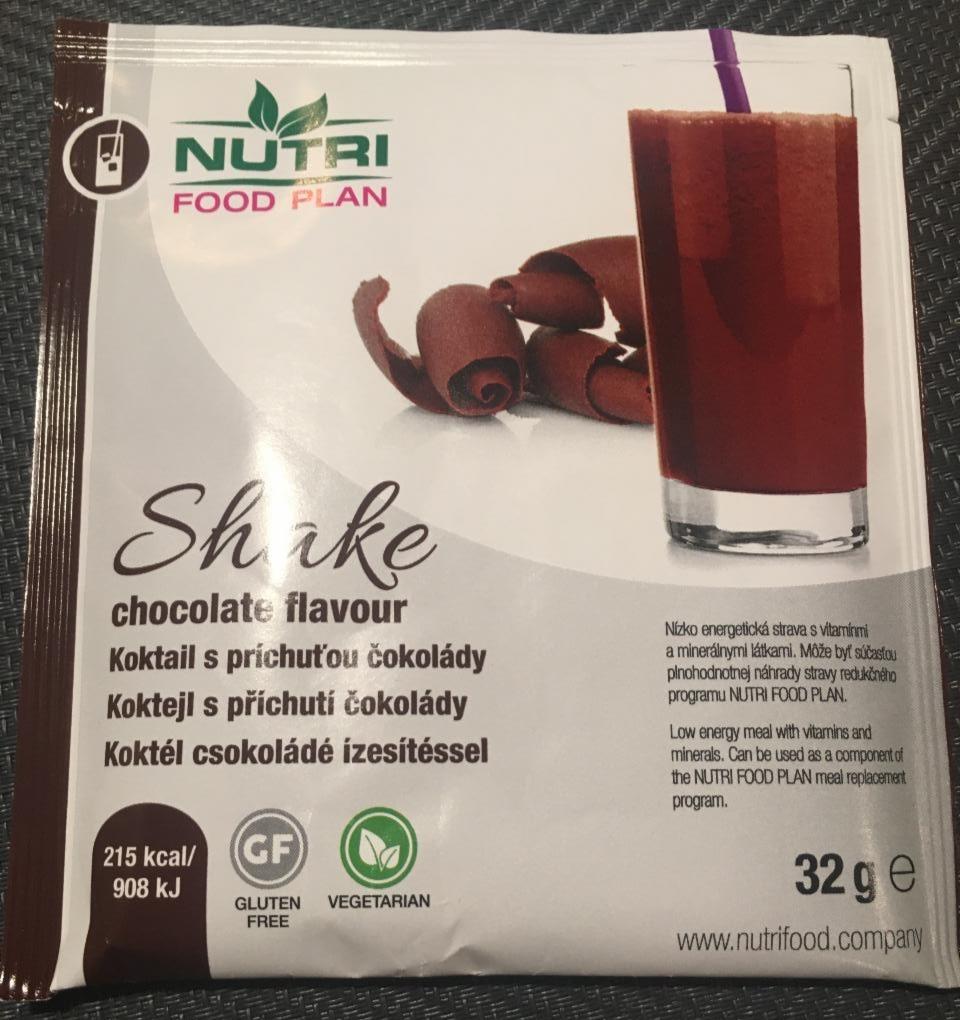 Fotografie - Shake chocolate flavour Nutrifood Koktail s príchuťou čokolády