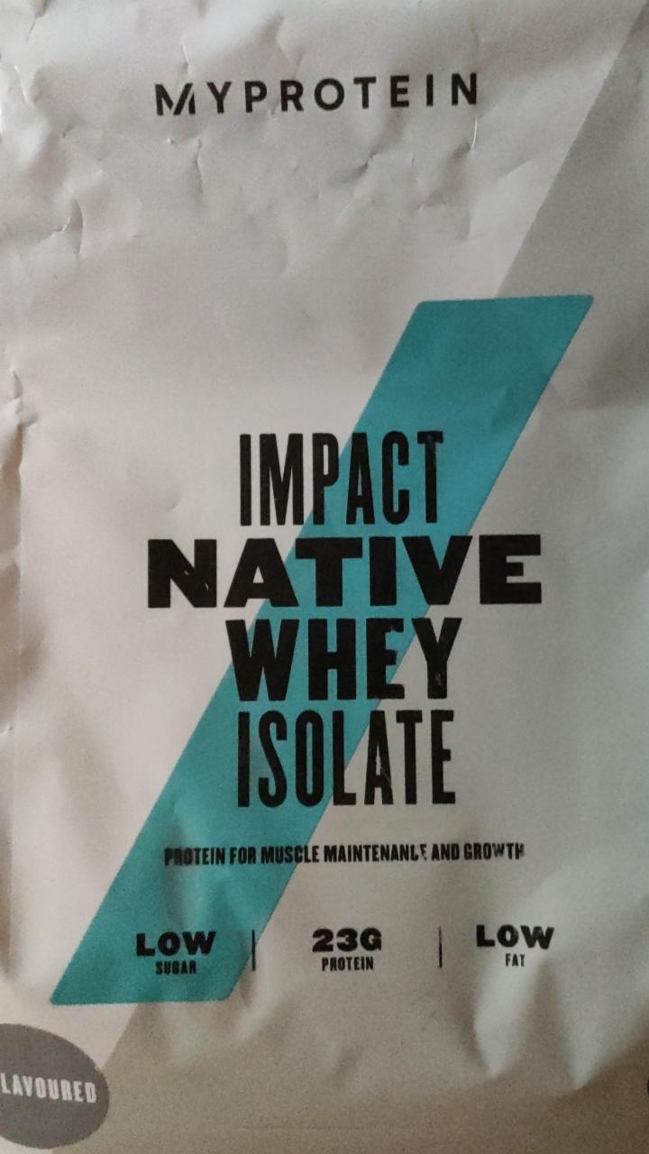 Fotografie - Impact Native Whey Isolate Unflavoured MyProtein