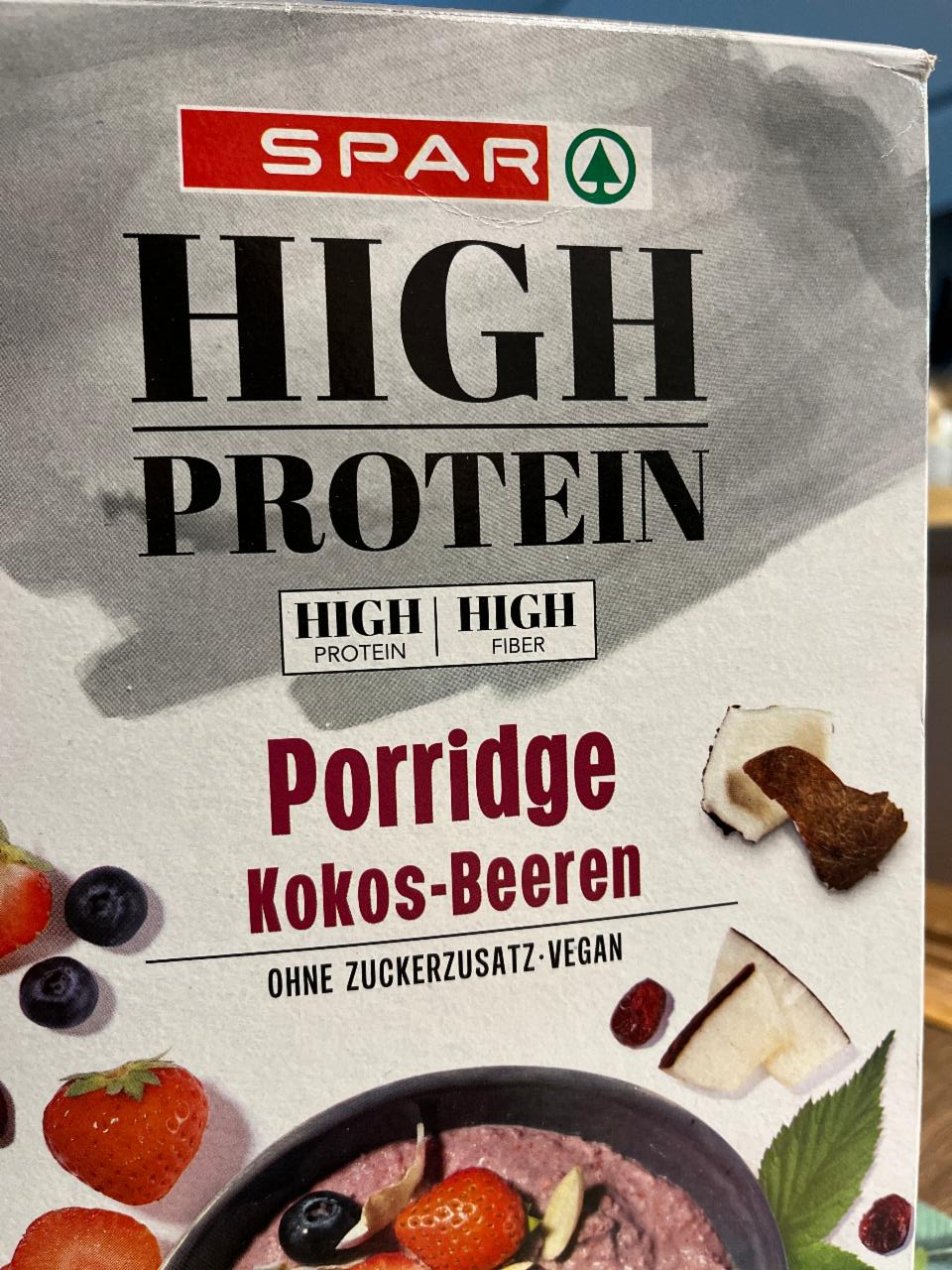 Fotografie - High Protein Porridge Kokos-Beeren Spar