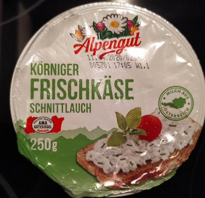 Fotografie - KÖRNIGER FRISCHKÄSE Alpengut cottage cheese