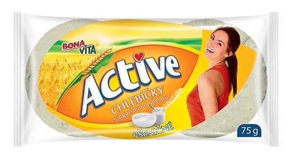 Fotografie - Active chlebíčky s jogurtovou polevou ryžové Bonavita