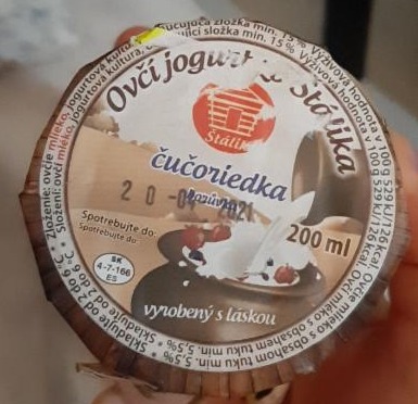 Fotografie - Ovčí jogurt zo Štálika čučoriedka