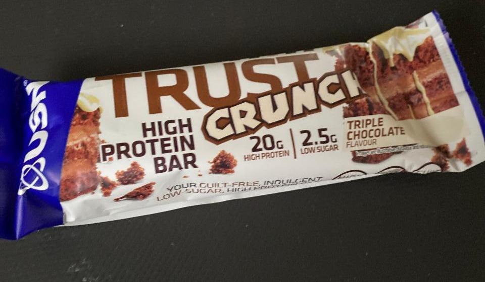 Fotografie - Trust Crunch high protein bar Triple chocolate