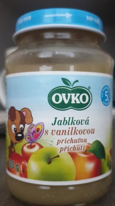 Fotografie - detská výživa jablková s vanilkovou príchuťou OVKO