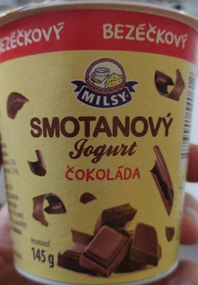 Fotografie - Bánovecký smotanový jogurt čokoláda Milsy