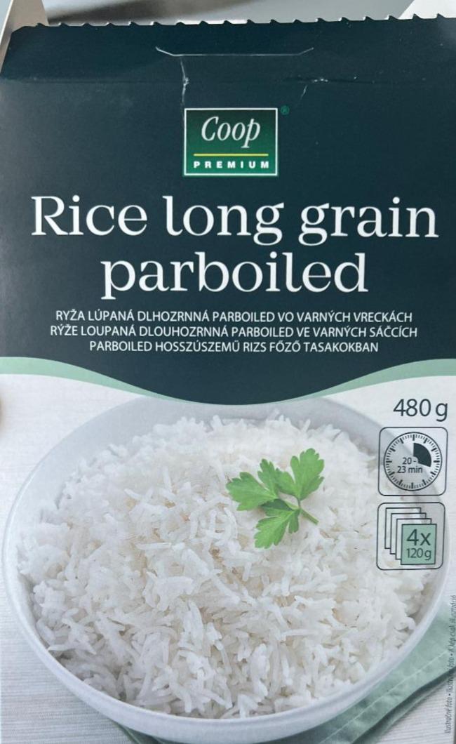 Fotografie - ryža dlhozrnná lúpaná predvarená Coop Premium