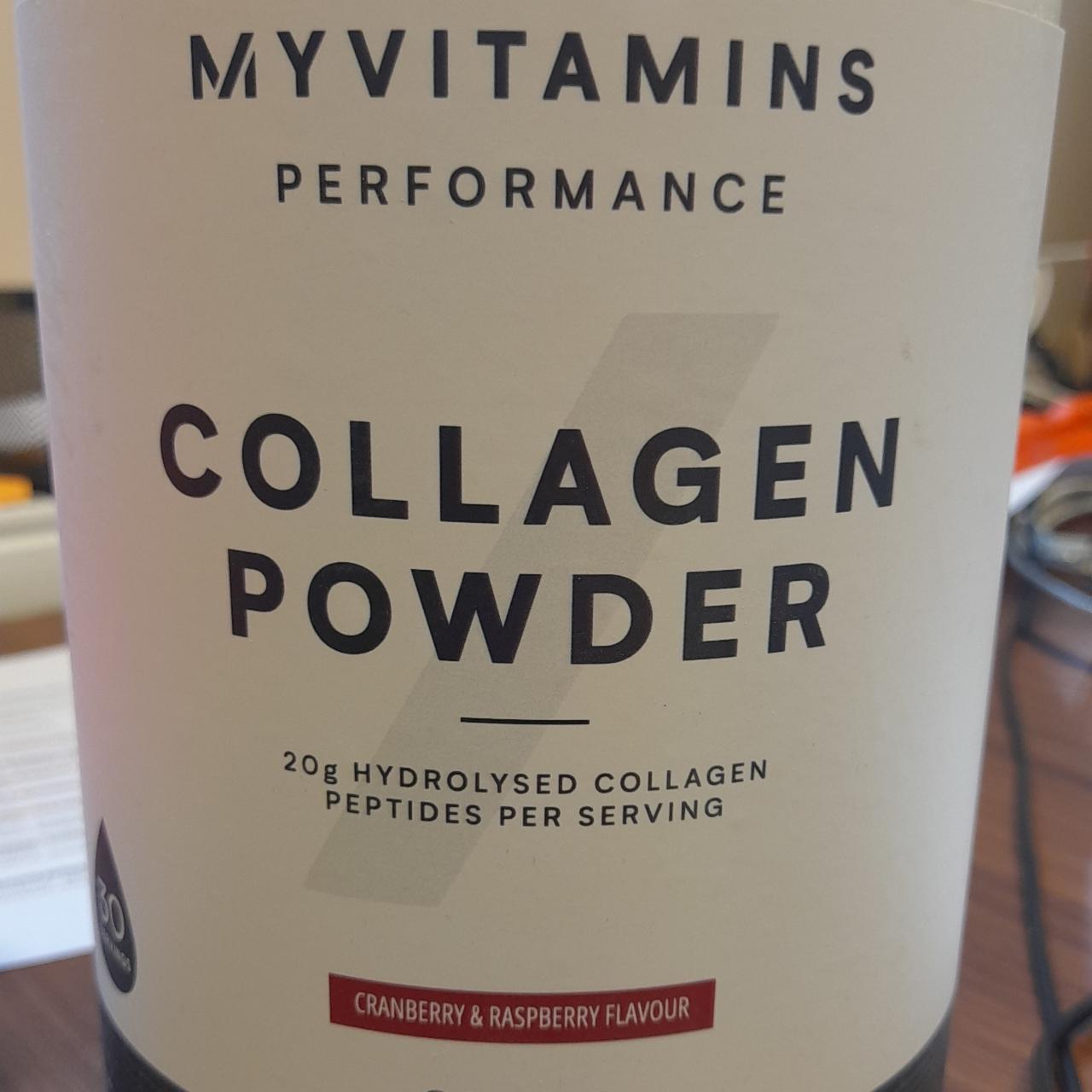 Fotografie - Collagen powder Cranberry & Raspberry flavour MyVitamins