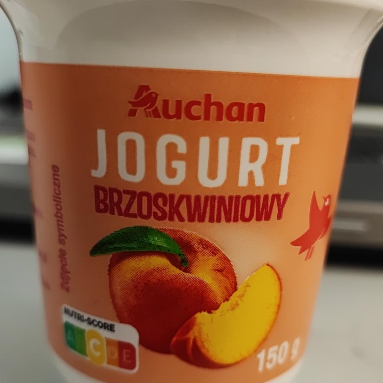 Fotografie - Jogurt brzoskwiniowy Auchan