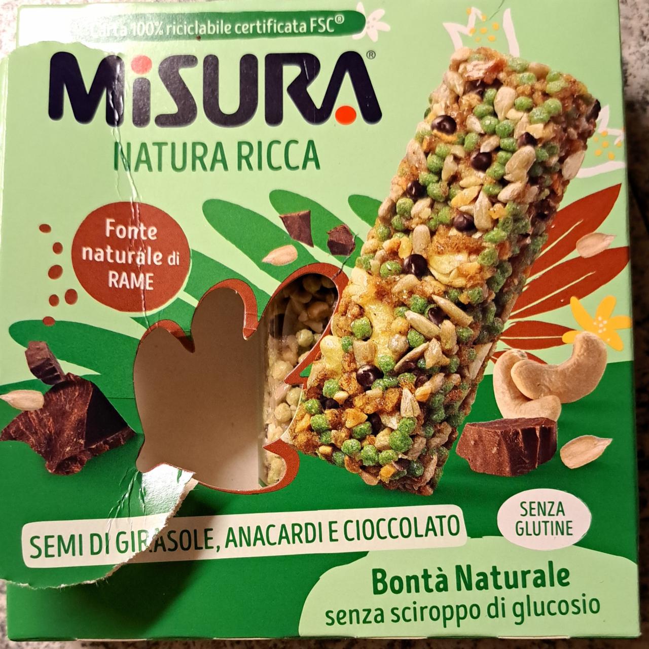 Fotografie - Natura Ricca Semi di Girasole, Anacardi e Cioccolato Misura