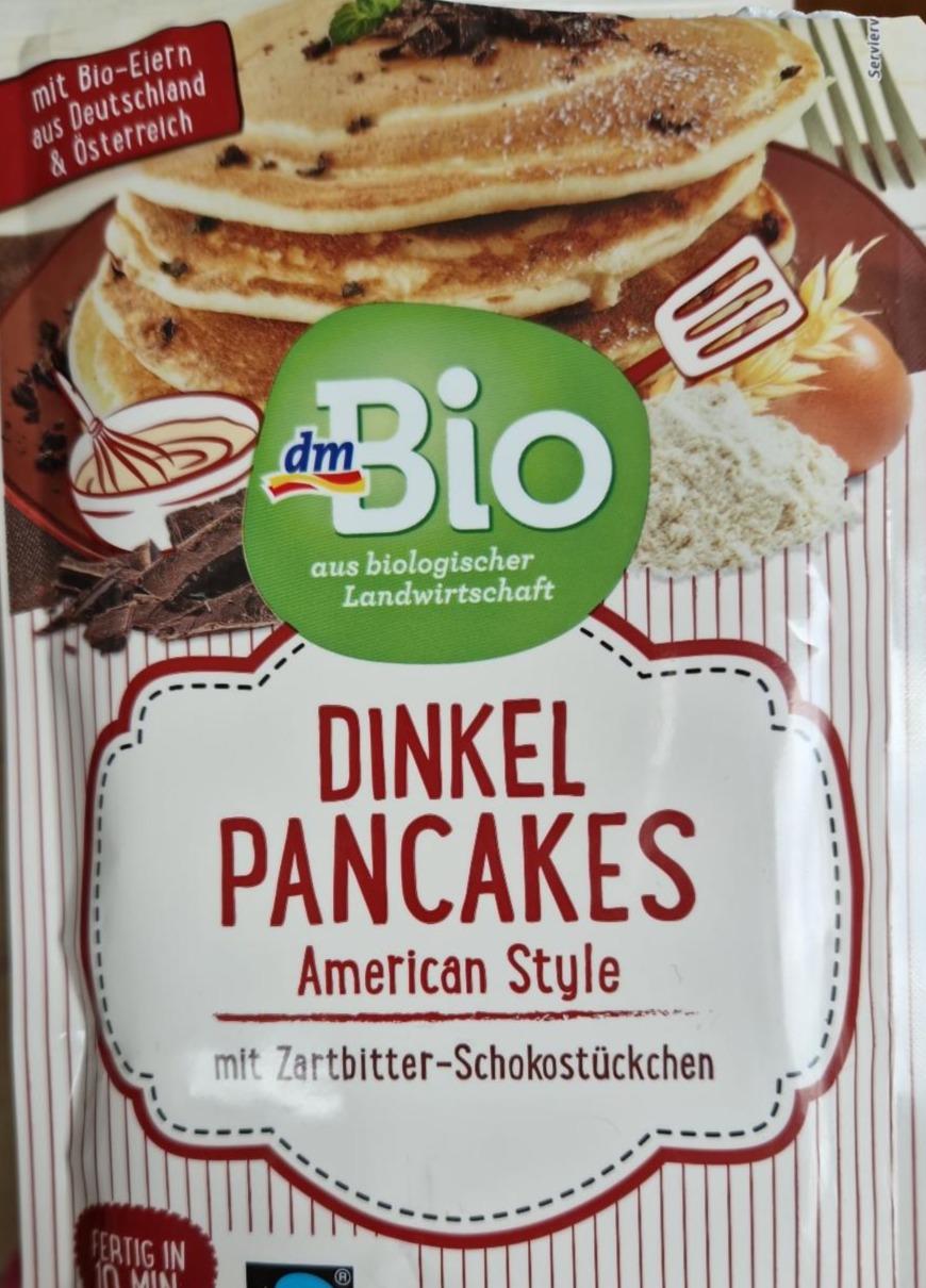 Fotografie - Dinkel Pancakes American Style mit Zartbitter-Schokostückchen dmBio