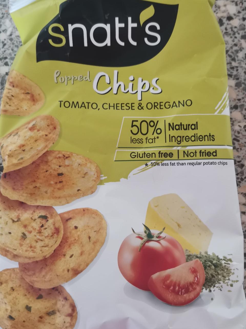 Fotografie - Popped chips Tomato, cheese & oregano Snatt's