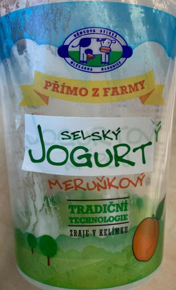 Fotografie - Selský jogurt meruňkový Němcova selská mlékárna Radonice