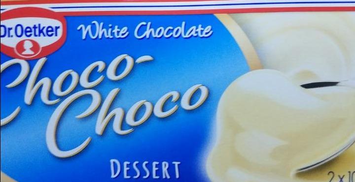 Fotografie - White chocolate choco-choco dessert Dr.Oetker