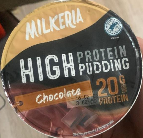 Fotografie - High protein pudding chocolate Milkeria