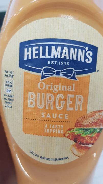 Fotografie - Hellman's Burger sauce