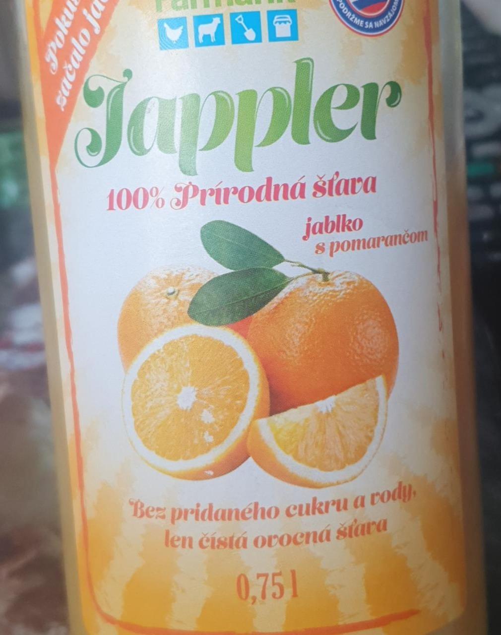 Fotografie - Jappler 100% Prírodná šťava Jablko s pomarančom Farmárik